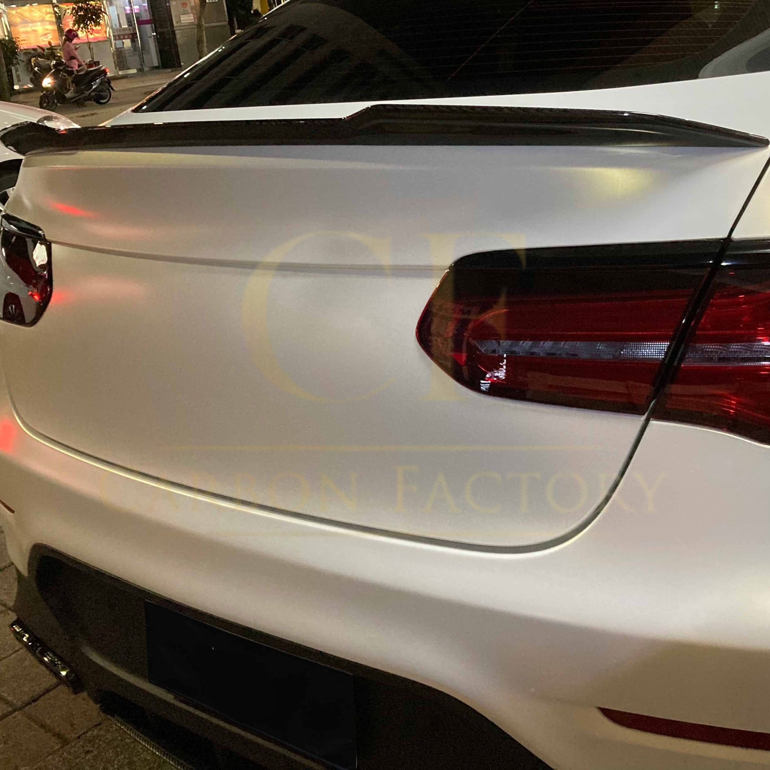 X Style Pre-Preg Carbon Fibre Boot Spoiler for Mercedes Benz W253 GLC Saloon 16-23 - Carbon Factory