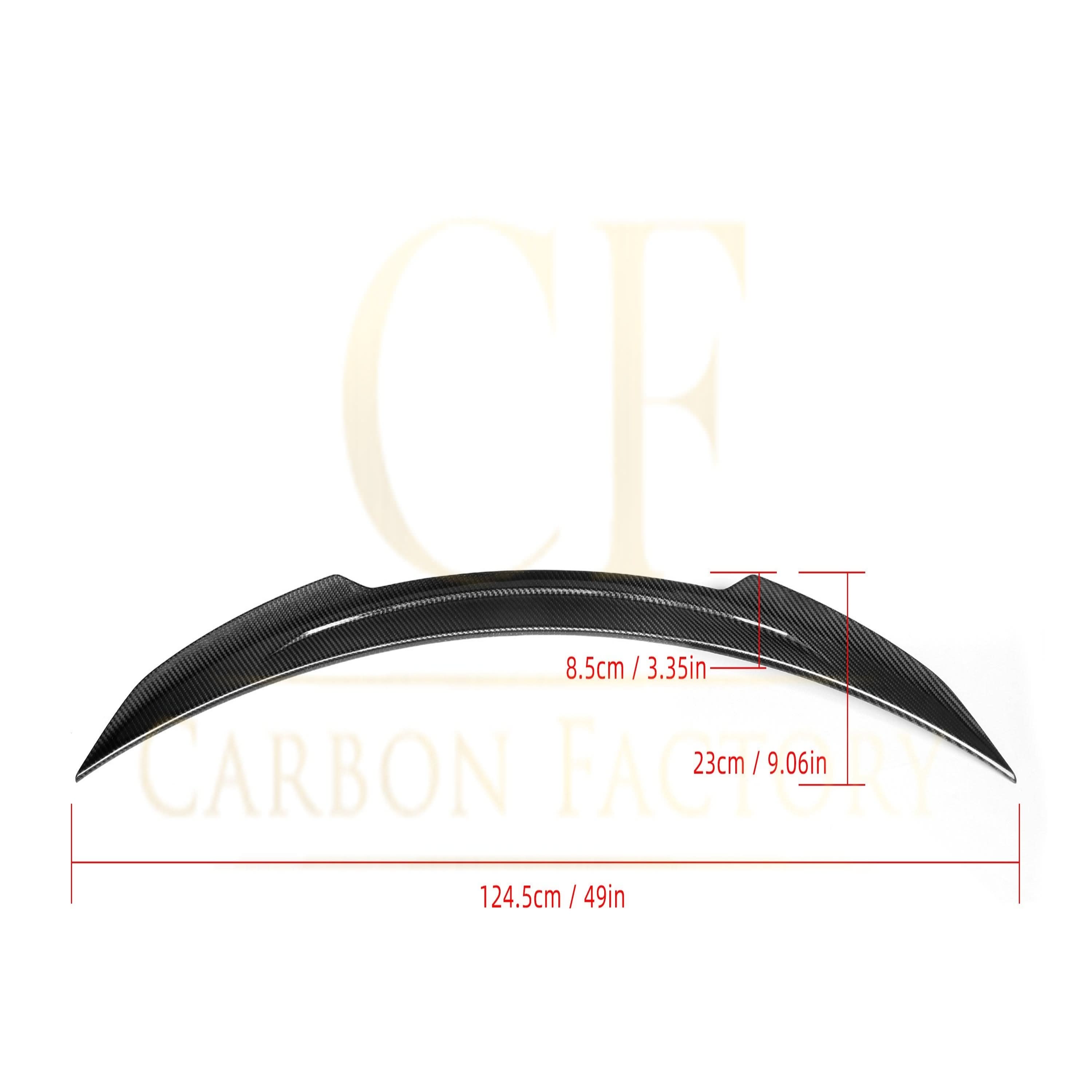 X Style Pre-Preg Carbon Fibre Boot Spoiler for Mercedes Benz W253 GLC Saloon 16-23 - Carbon Factory
