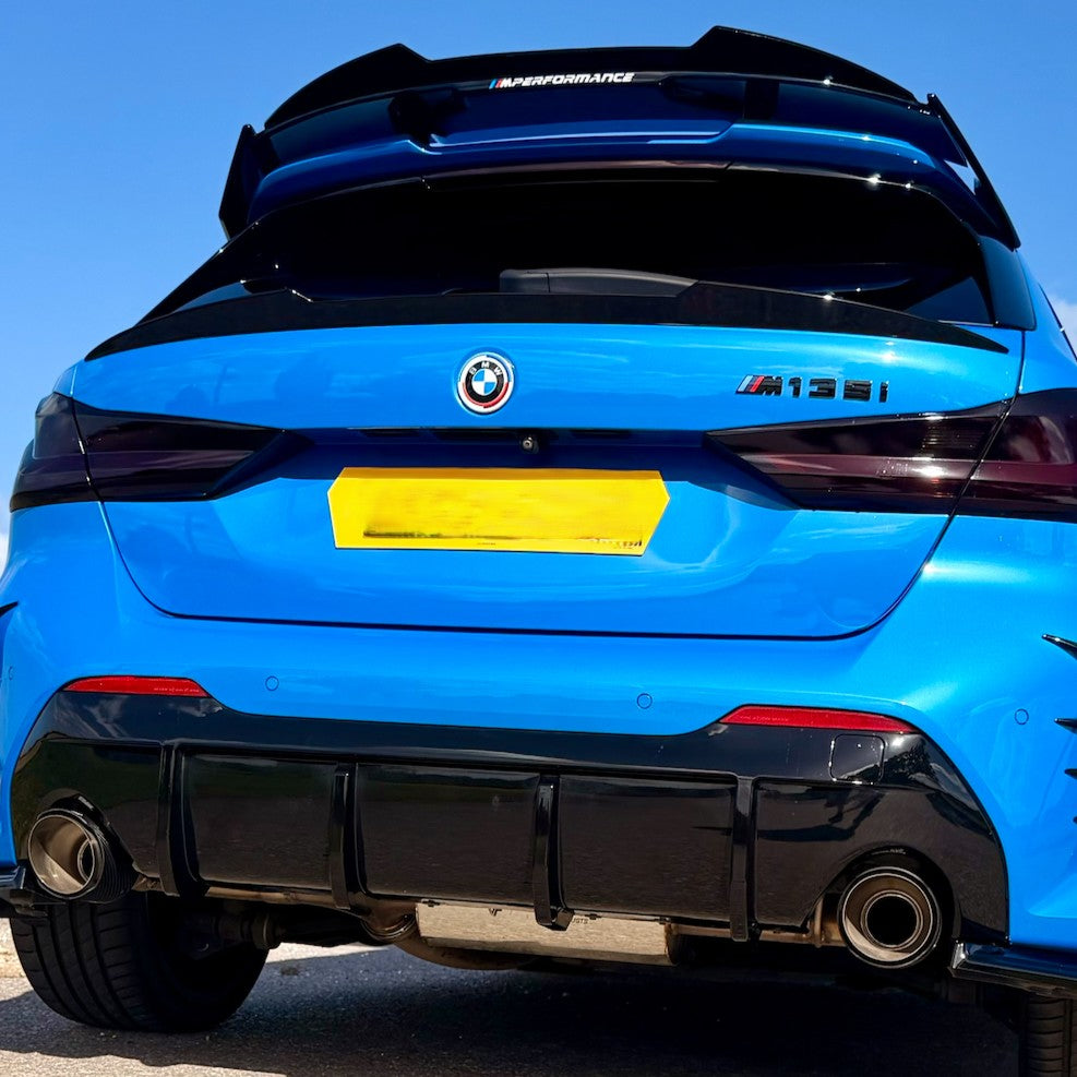 Gloss Black Mid Spoiler for BMW F40 1 Series 19-24