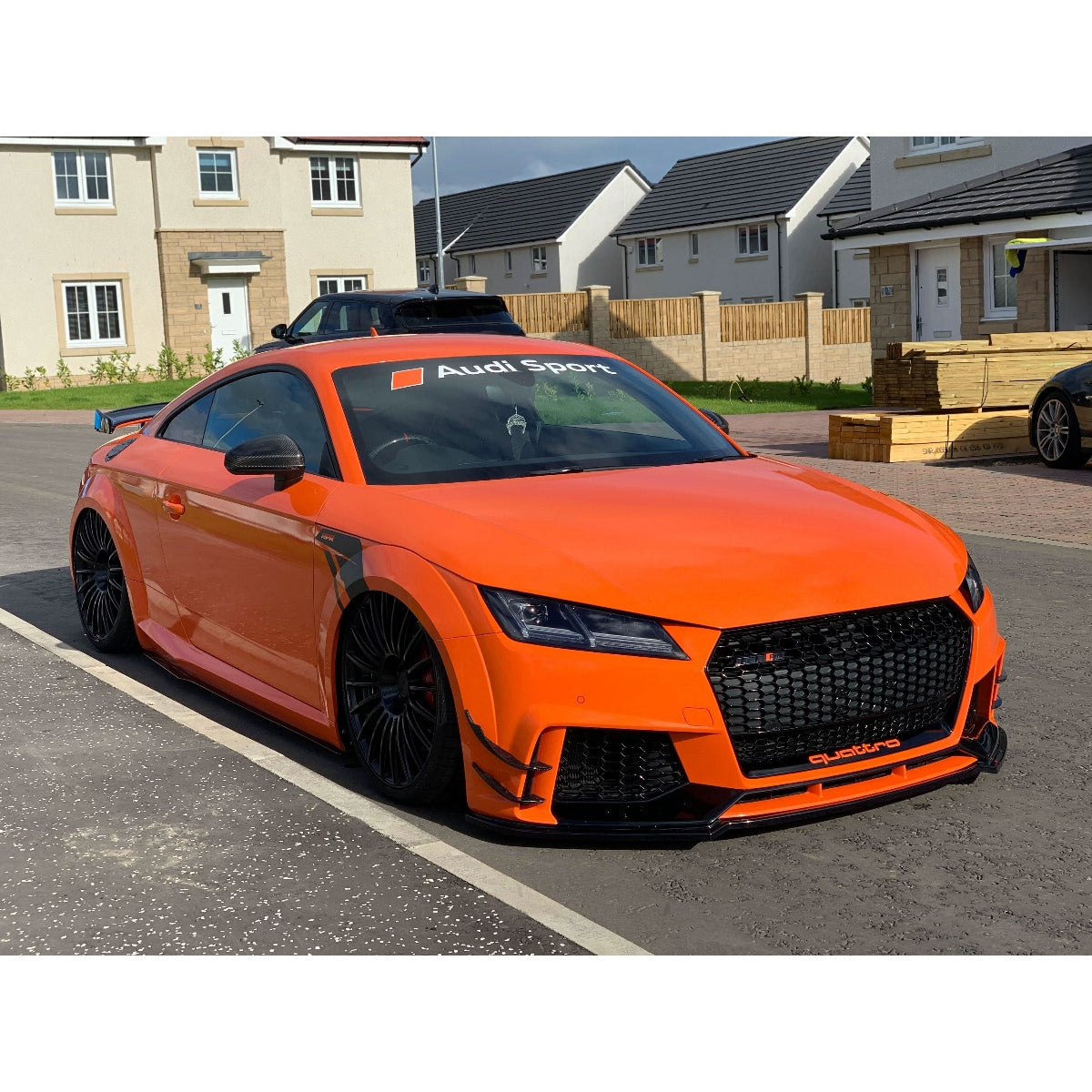 Carbon Fibre Front Canards for Audi 8S TTRS MK3 15-18 - Carbon Factory