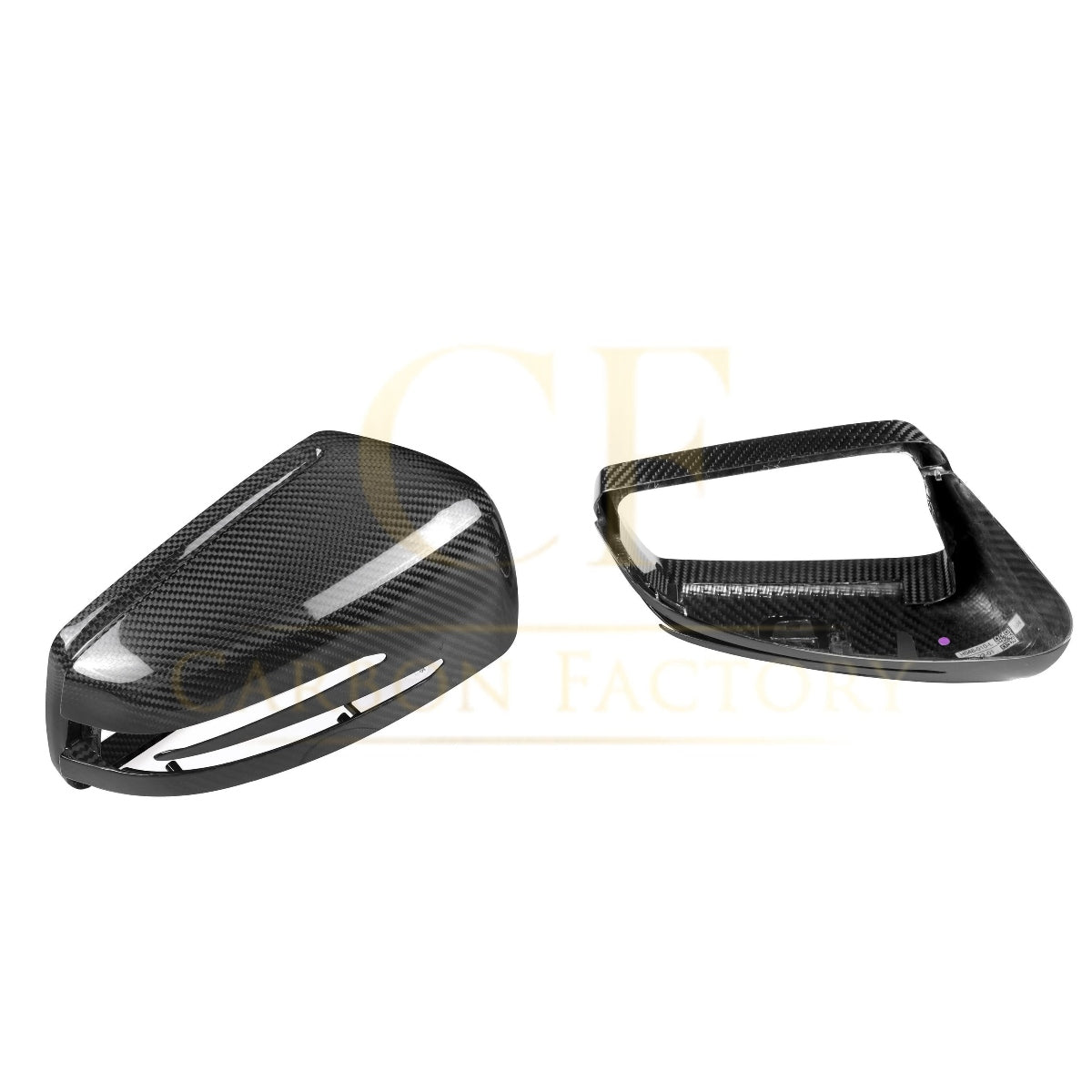 OEM Style Pre-Preg Carbon Fibre Replacement Mirror Covers for Mercedes Benz Universal - Carbon Factory