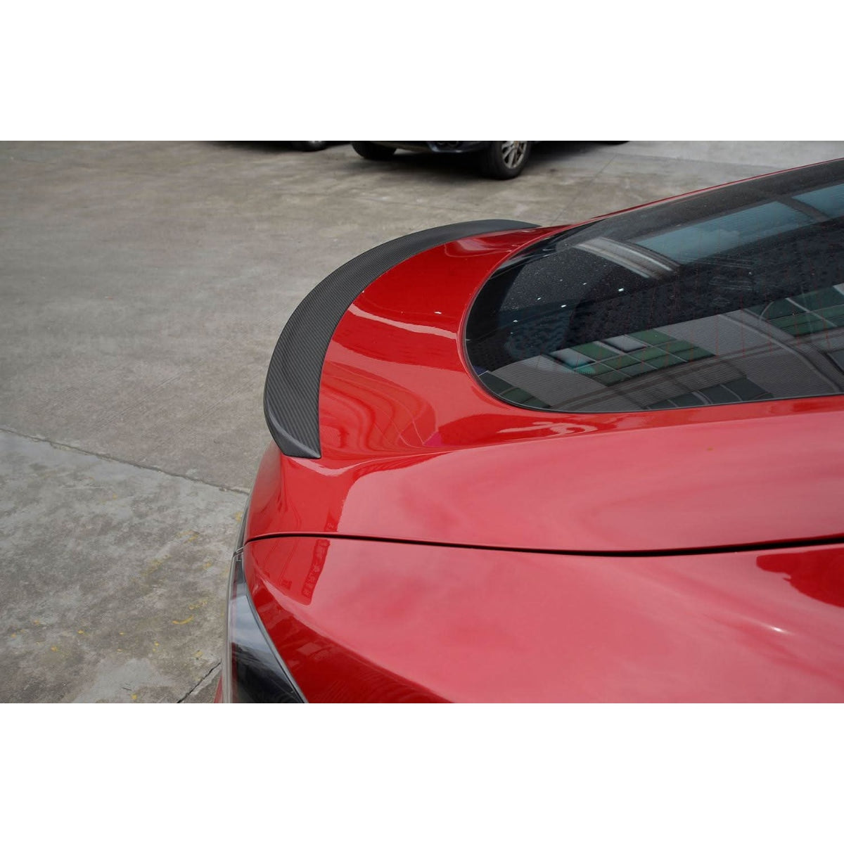 Performance Style Matt Carbon Fibre Boot Spoiler for Tesla Model S 13-Present - Carbon Factory