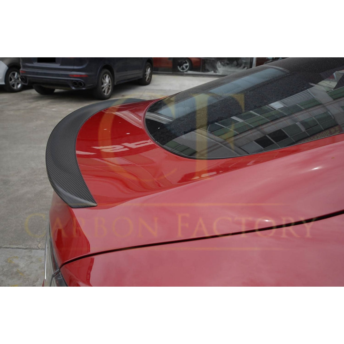 Performance Style Matt Carbon Fibre Boot Spoiler for Tesla Model S 13-Present - Carbon Factory