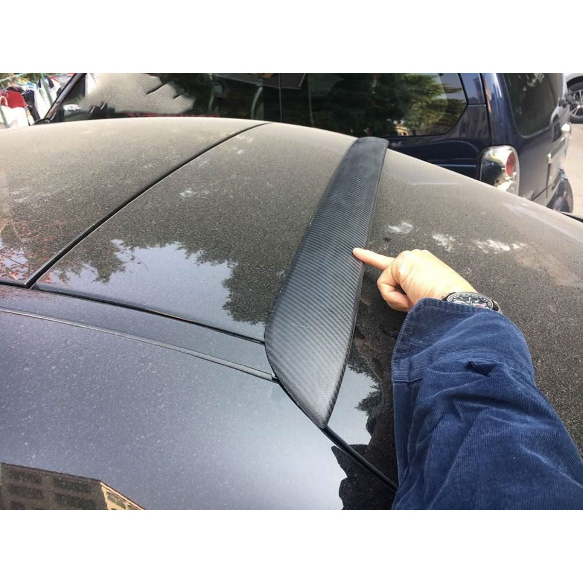 Carbon Fibre Roof Spoiler for Mercedes Benz W213 E Class Saloon 16-17 - Carbon Factory