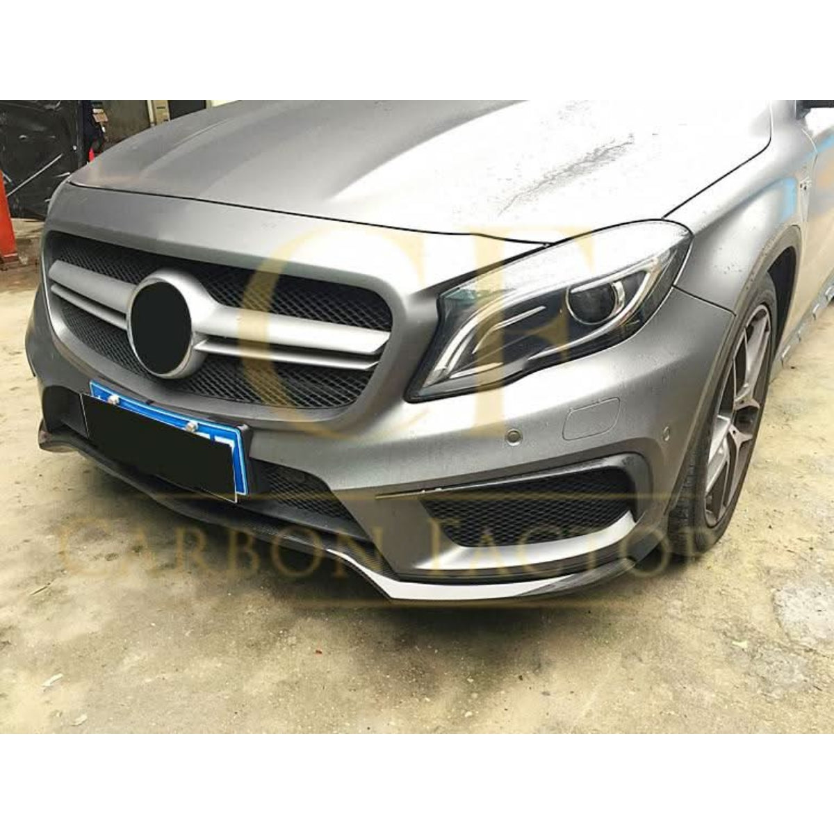 AMG Style Carbon Fibre Front Splitter for Mercedes Benz X156 GLA 13-16 - Carbon Factory