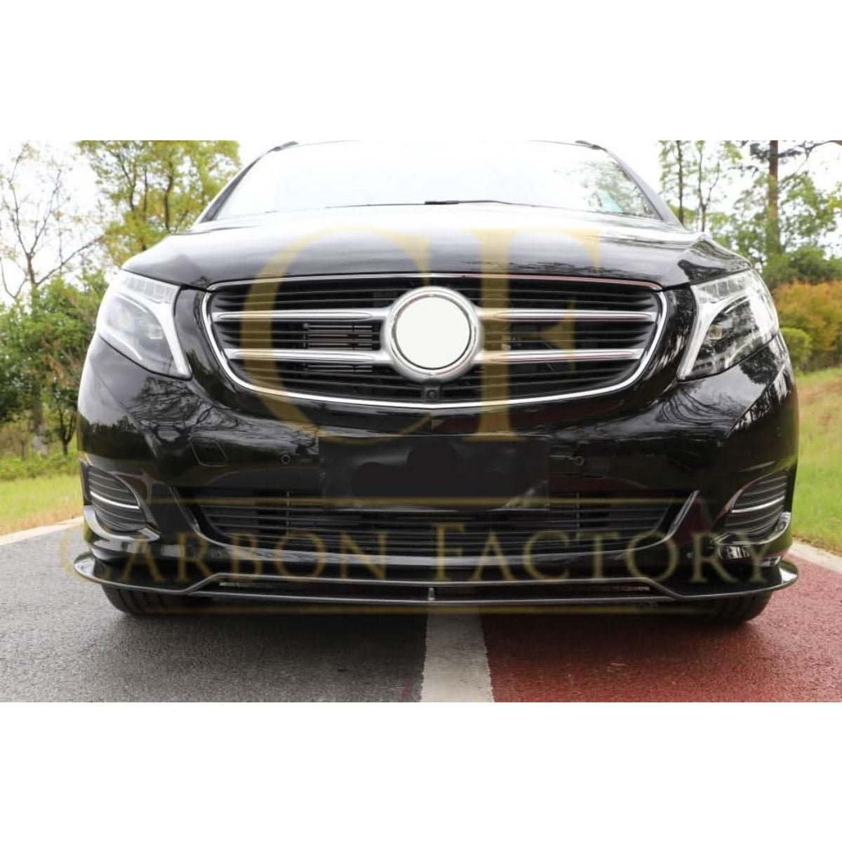 AMG Style Carbon Fibre Front Splitter for Mercedes Benz W447 Vito 16-18 - Carbon Factory