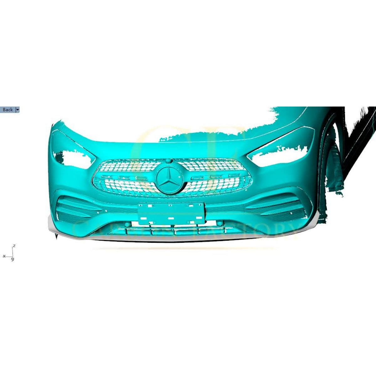 AMG Style Carbon Fibre Front Splitter for Mercedes Benz H247 GLA 20-Present - Carbon Factory