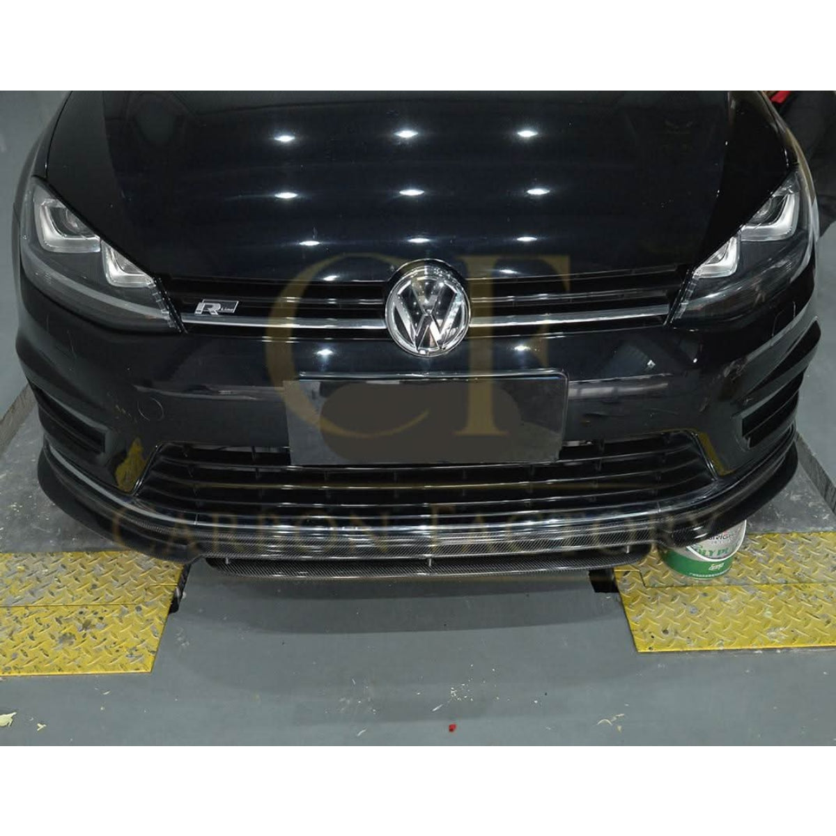 OZ Style Carbon Fibre Front Splitter for VW Golf MK7 R 14-17 - Carbon Factory