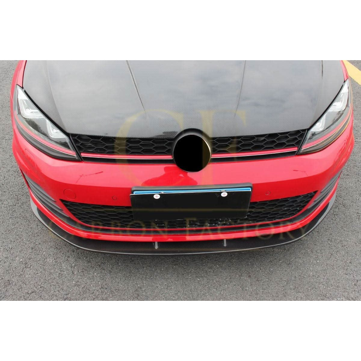 CF Style Carbon Fibre Front Splitter for VW Golf MK7 GTI 14-17 - Carbon Factory