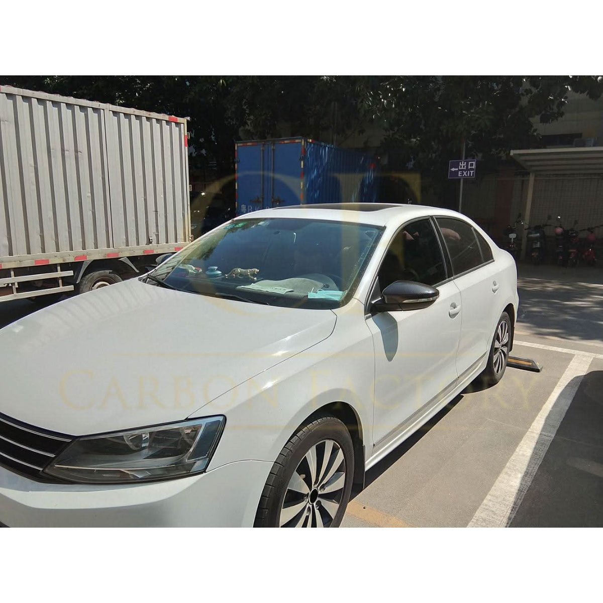 Scirocco Style Carbon Fibre Replacement Mirror Covers for VW Passat B7 10-14 - Carbon Factory