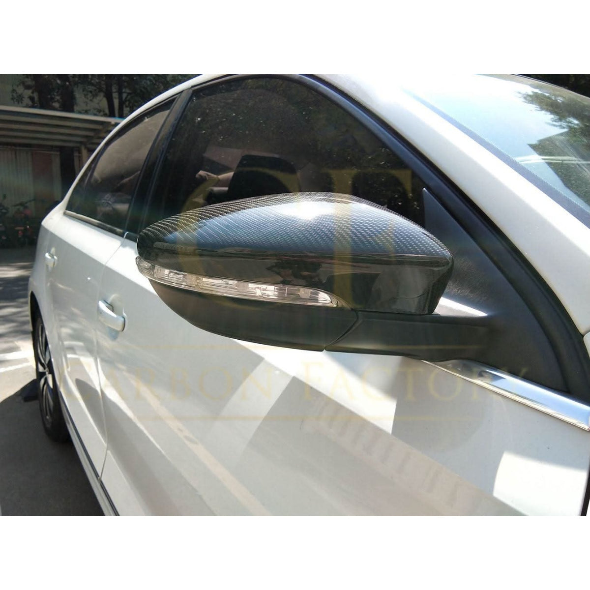 Scirocco Style Carbon Fibre Replacement Mirror Covers for VW Passat B7 10-14 - Carbon Factory