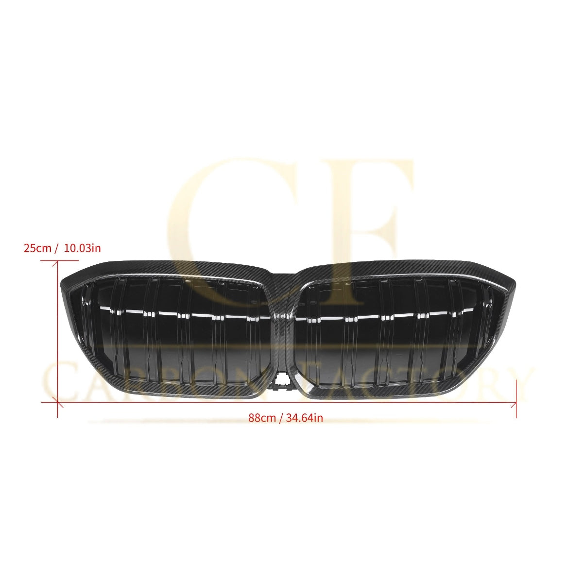 Double Slat Pre-Preg Carbon Fibre Front Grille for BMW i3 23-25 - Carbon Factory