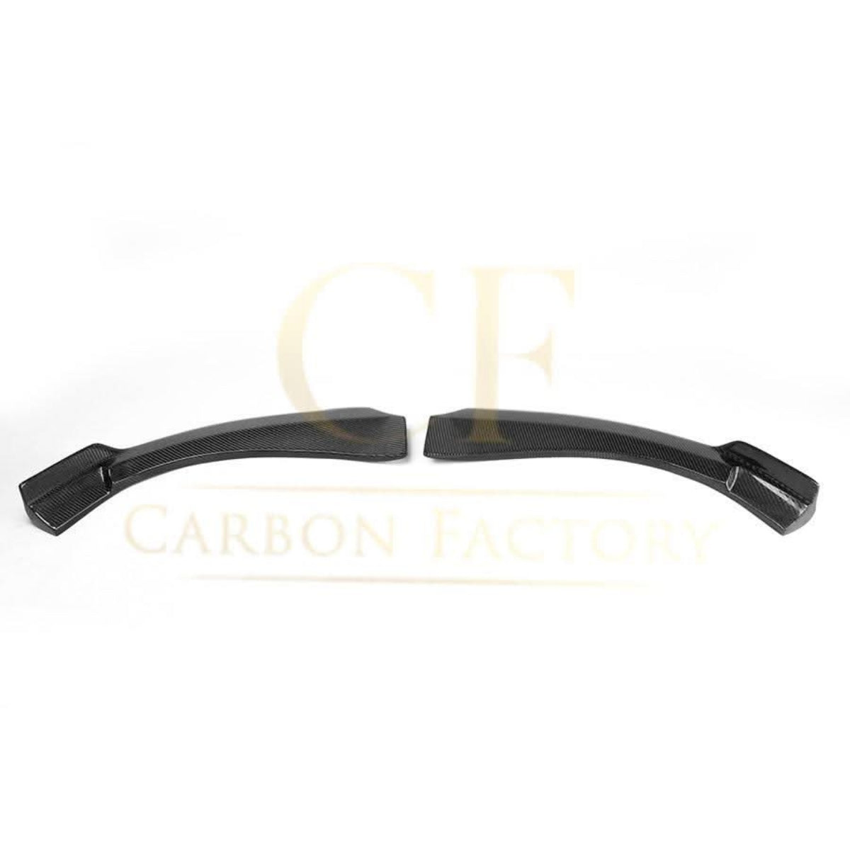 V Style Carbon Fibre Front Bumper Side Extensions for Mercedes W117 CLA 13-19 - Carbon Factory