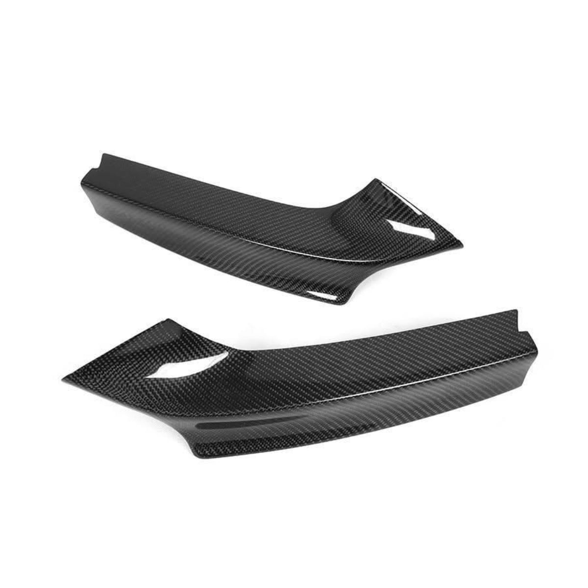 Carbon Fibre Front Splitter Covers for BMW F22 2 Series M Sport 14-21 - Carbon Factory