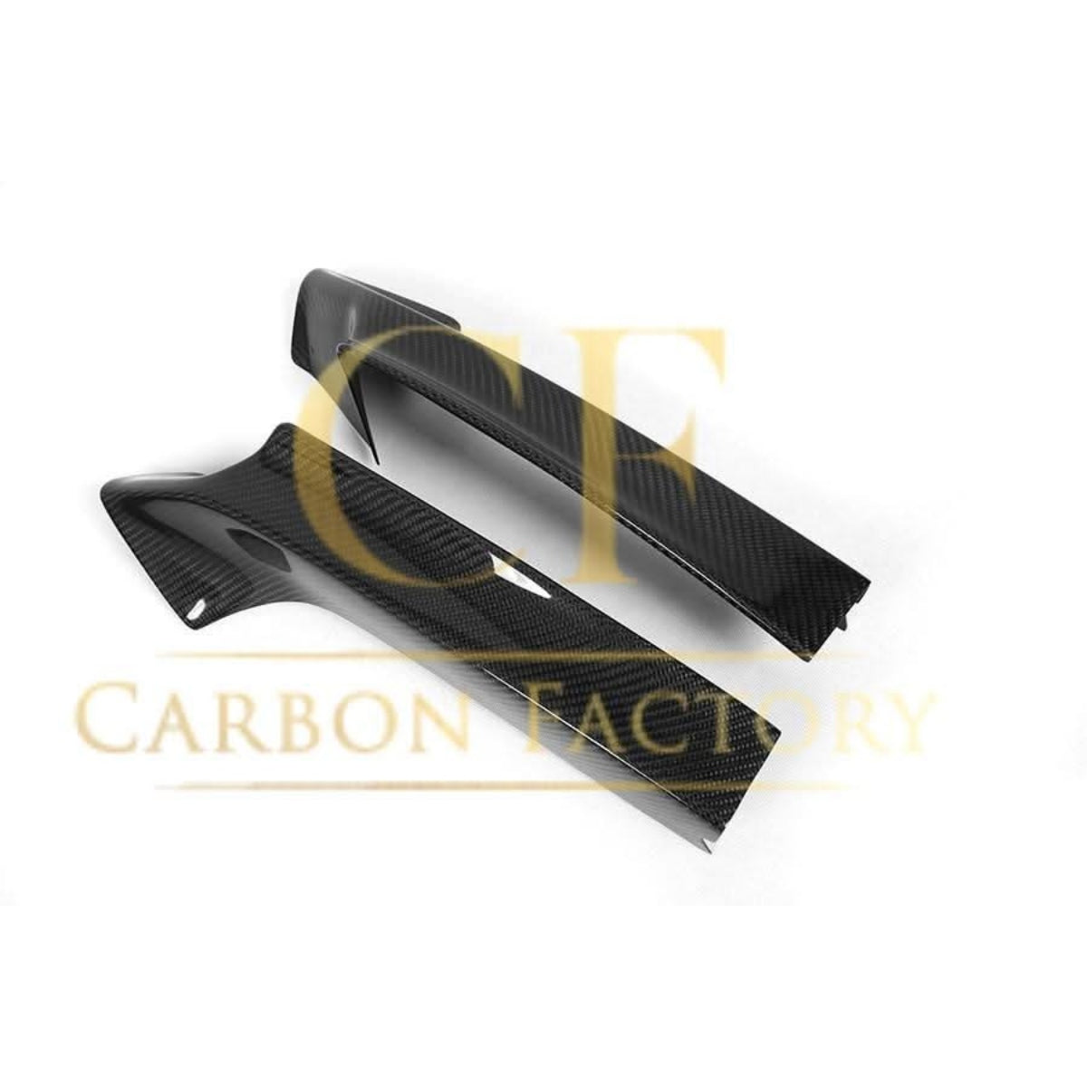 Carbon Fibre Front Splitter Covers for BMW F22 2 Series M Sport 14-21 - Carbon Factory
