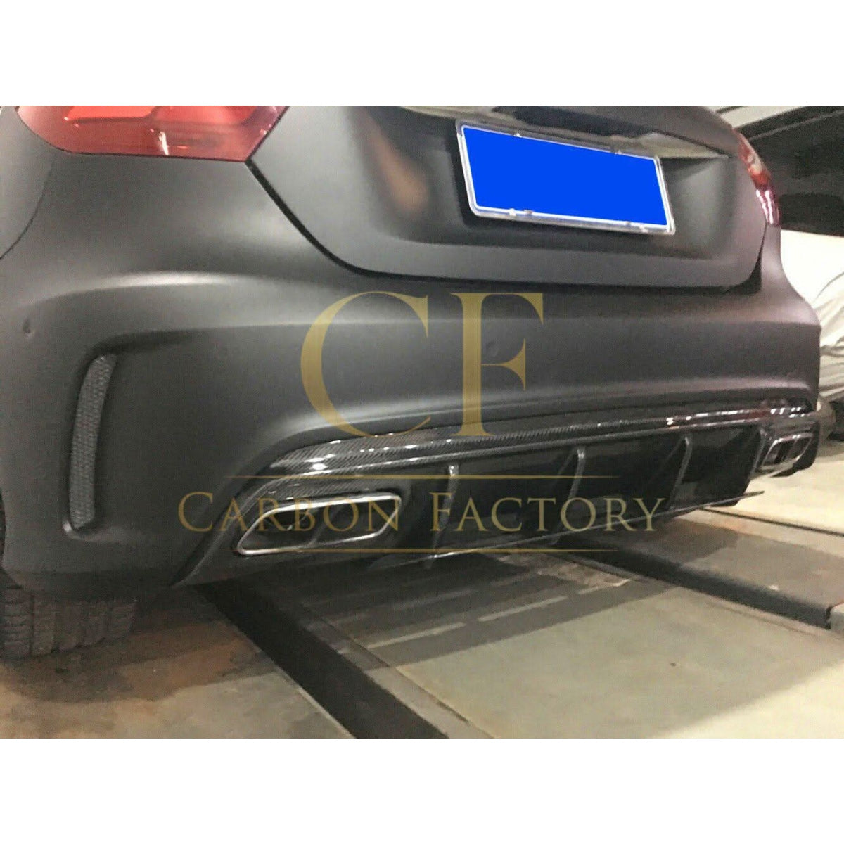 AMG Style Carbon Fibre Rear Diffuser for Mercedes Benz W176 A Class 13-18 - Carbon Factory