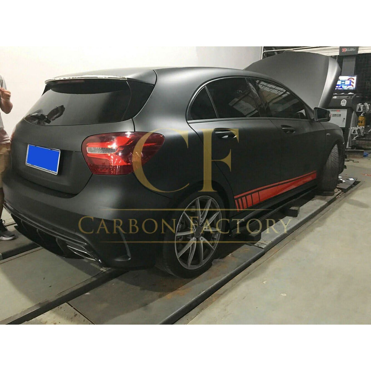 AMG Style Carbon Fibre Rear Diffuser for Mercedes Benz W176 A Class 13-18 - Carbon Factory