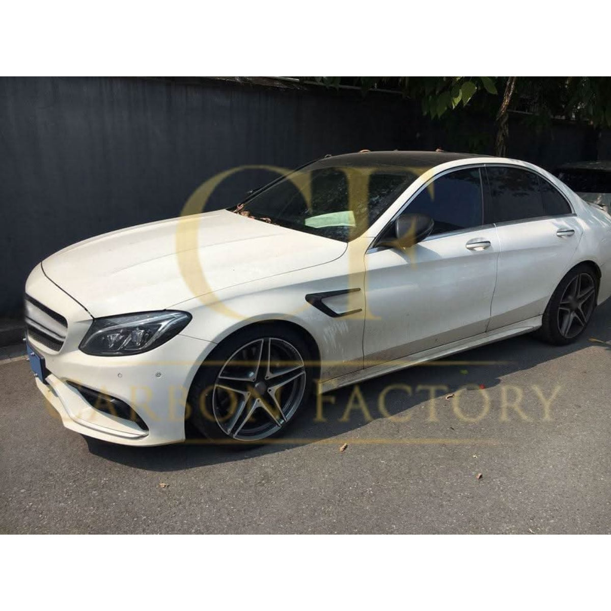Carbon Fibre Side Fender Trims for Mercedes W205 C Class C63 15-18 - Carbon Factory