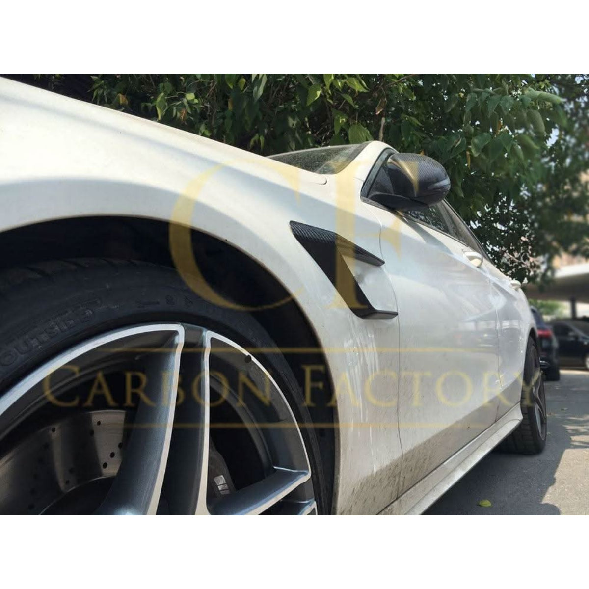 Carbon Fibre Side Fender Trims for Mercedes W205 C Class C63 15-18 - Carbon Factory