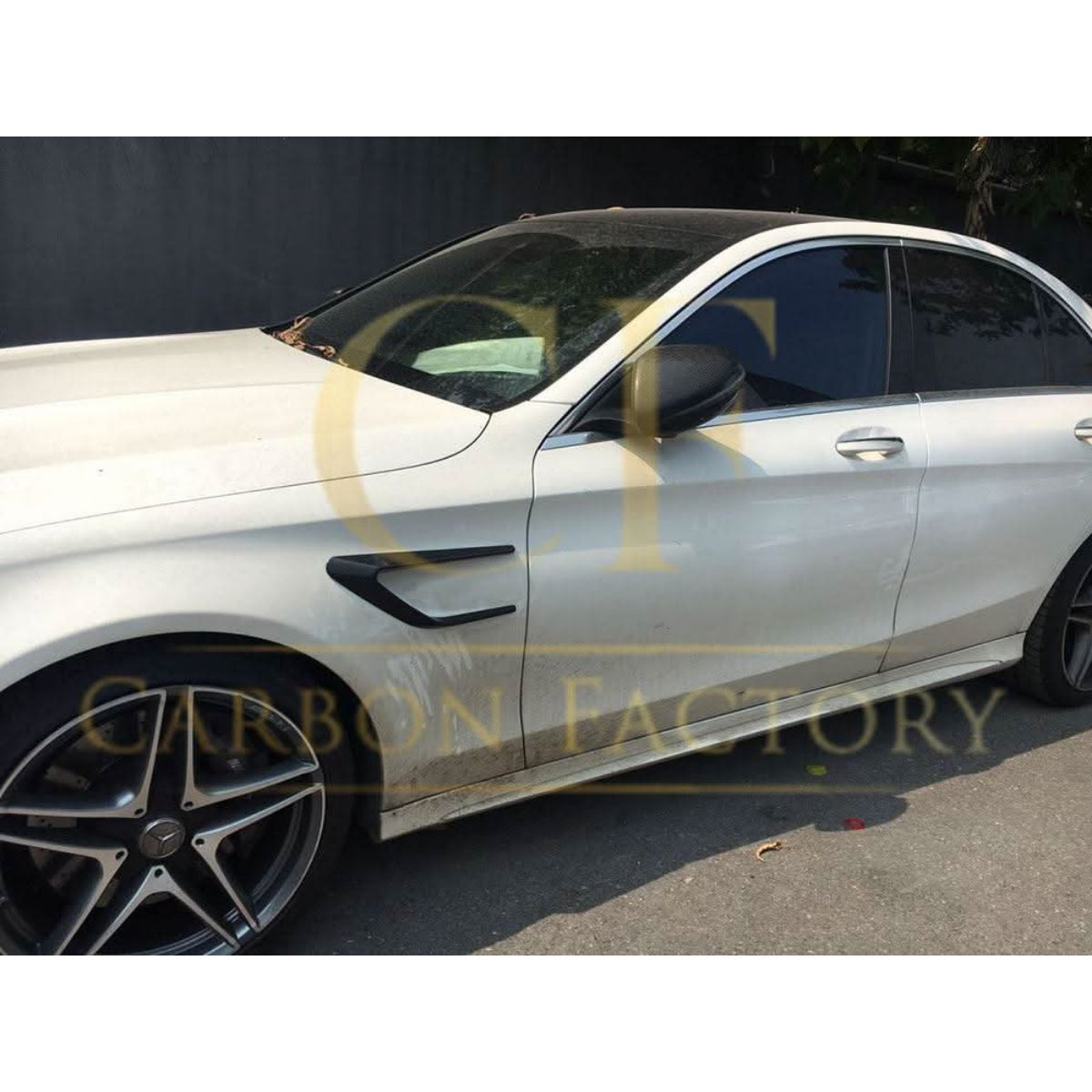 Carbon Fibre Side Fender Trims for Mercedes W205 C Class C63 15-18 - Carbon Factory