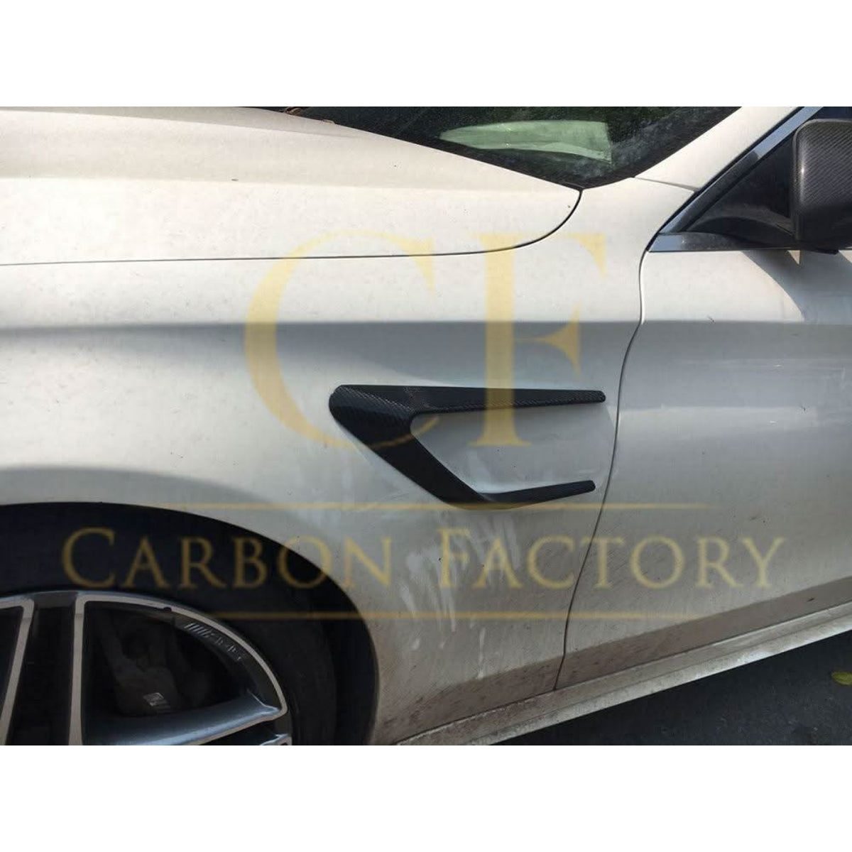 Carbon Fibre Side Fender Trims for Mercedes W205 C Class C63 15-18 - Carbon Factory