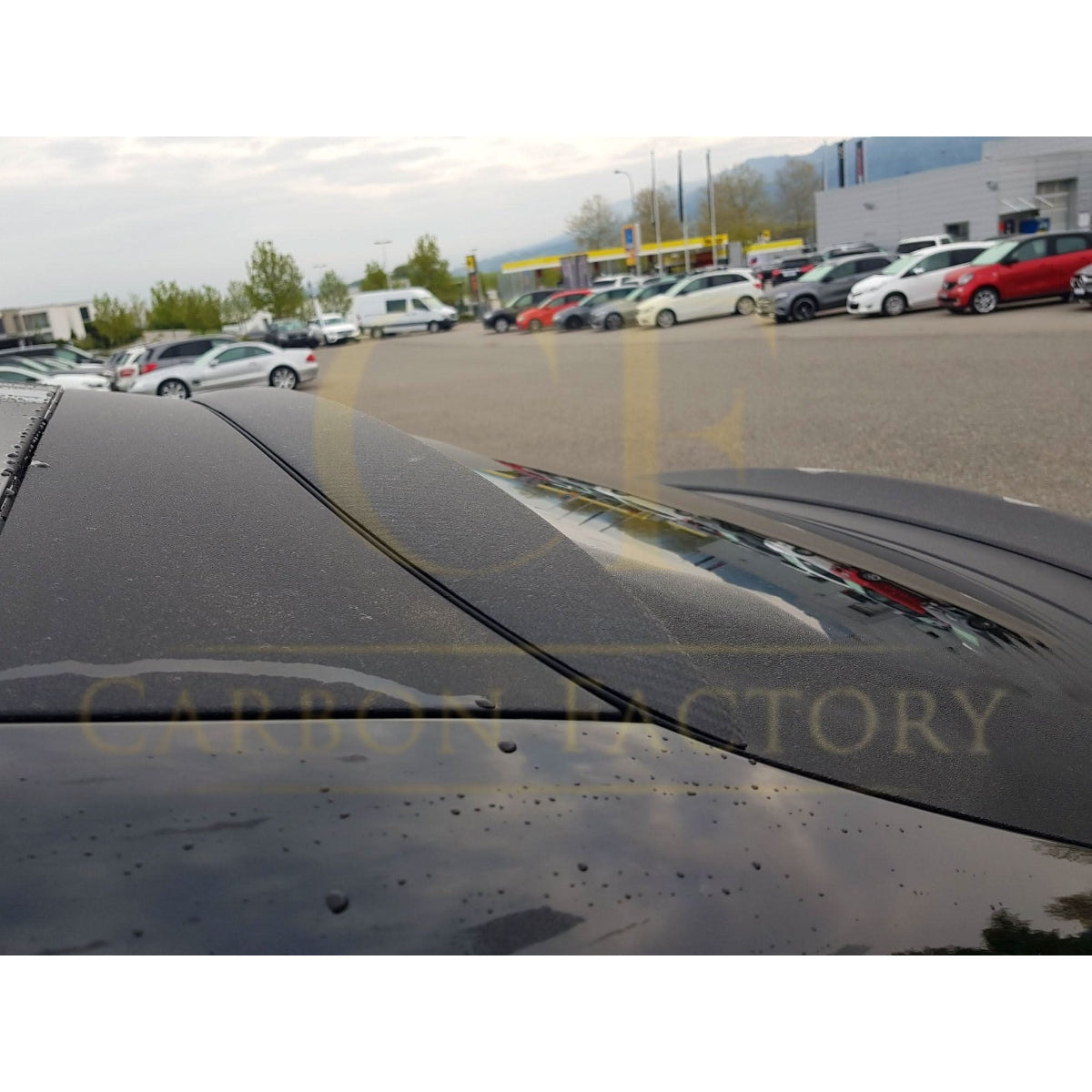 AMG Style Carbon Fibre Roof Spoiler for Mercedes Benz W253 GLC Coupe 16-23 - Carbon Factory