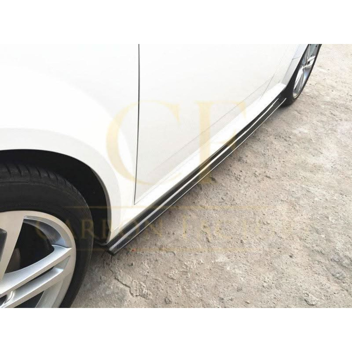 V Style Carbon Fibre Side Skirts for Audi 8S TT MK3 15-18 - Carbon Factory