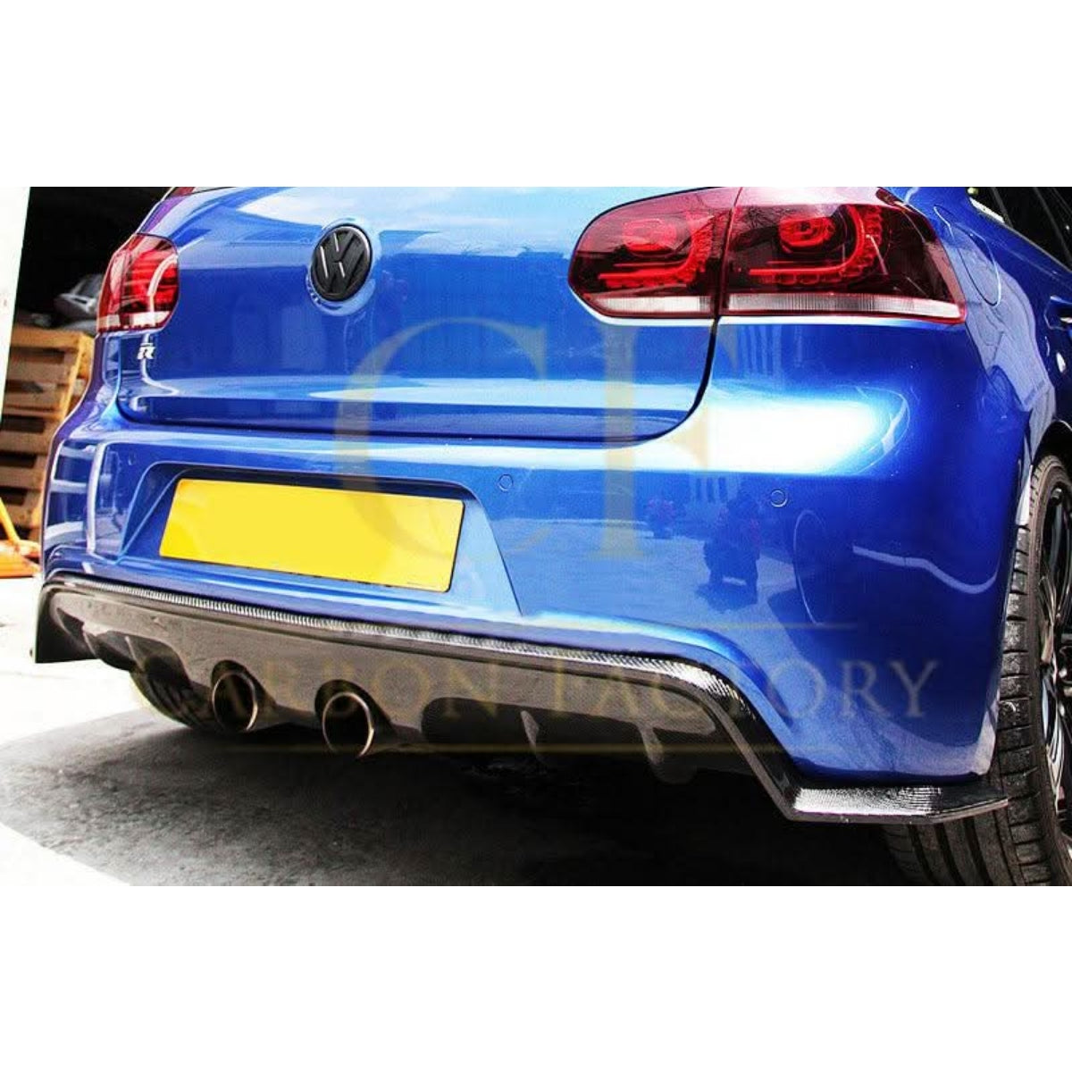 EXO Style Carbon Fibre Rear Diffuser for VW Golf MK6 R20 08-13 - Carbon Factory