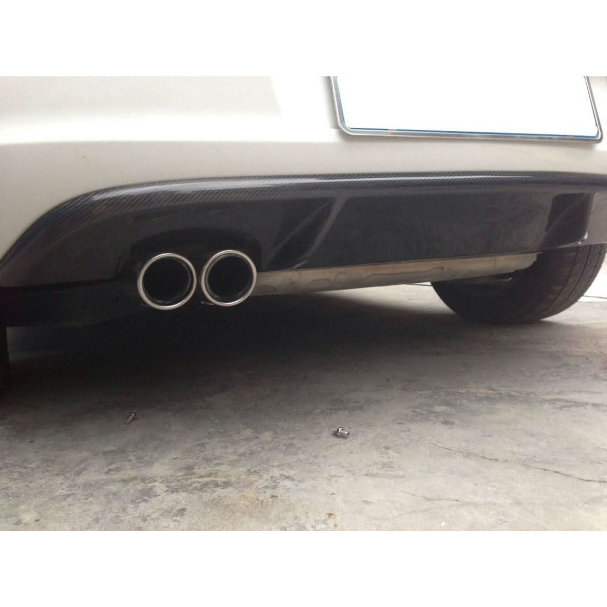 GT Style Carbon Fibre Rear Diffuser Twin Exhaust for VW Golf MK6 08-13 - Carbon Factory