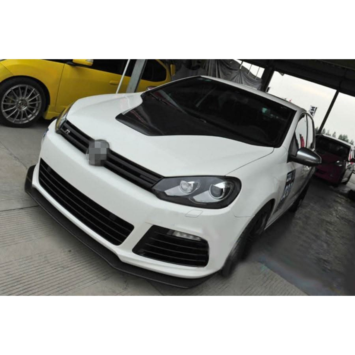 CF Style Carbon Fibre Front Splitter for VW Golf MK6 R20 08-13 - Carbon Factory