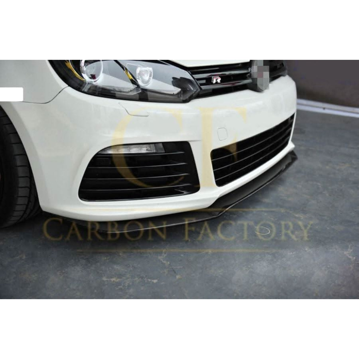 CF Style Carbon Fibre Front Splitter for VW Golf MK6 R20 08-13 - Carbon Factory