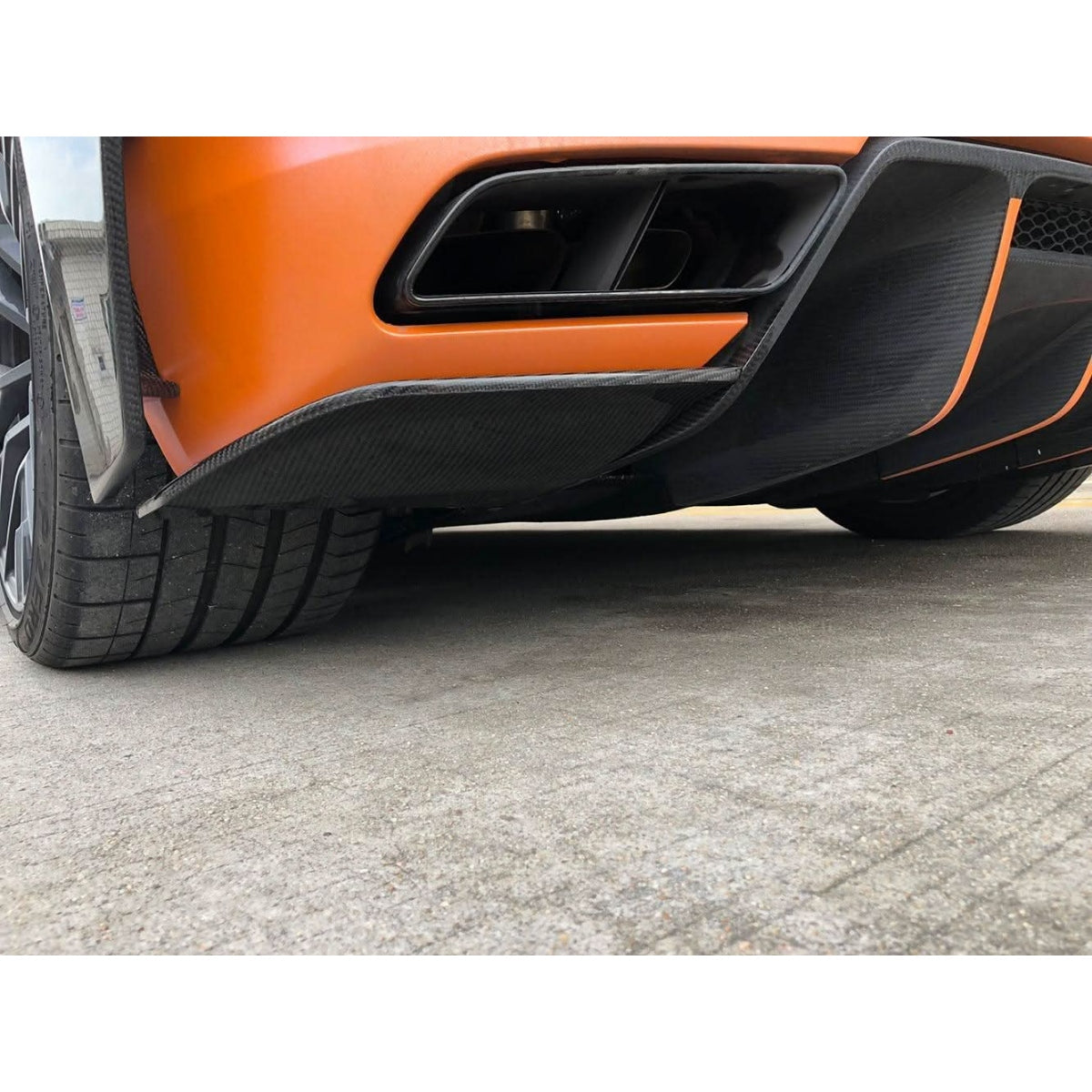 Carbon Fibre Rear Diffuser Side Extension for Audi R8 V10 Gen 2 15-19 - Carbon Factory