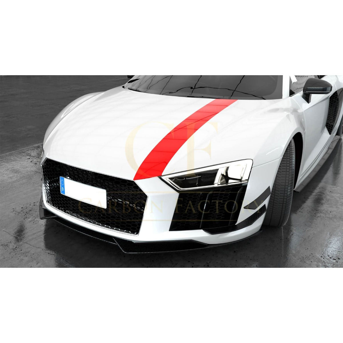 Carbon Fibre Front Canards (4 Pieces) for Audi R8 V10 Gen 2 15-19 - Carbon Factory