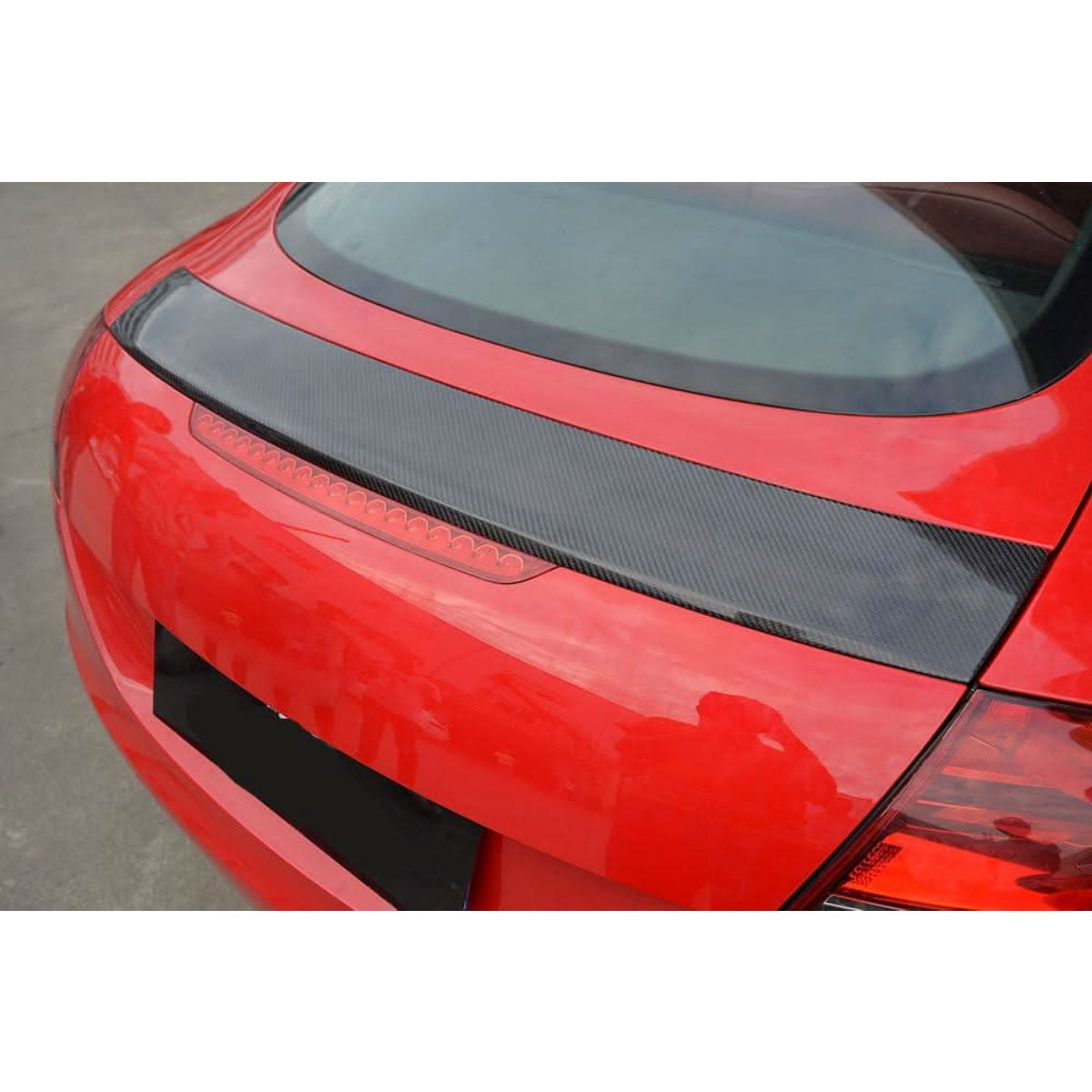 R Style Carbon Fibre Boot Spoiler for Audi 8J TT TTS MK2 07-14 - Carbon Factory