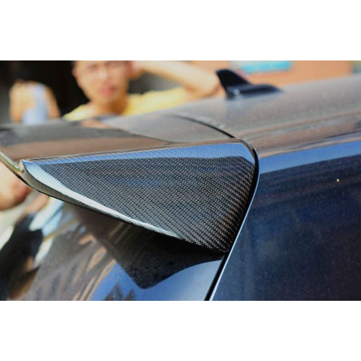 P Style Carbon Fibre Roof Spoiler for VW Golf MK6 GTI R20 08-13 - Carbon Factory