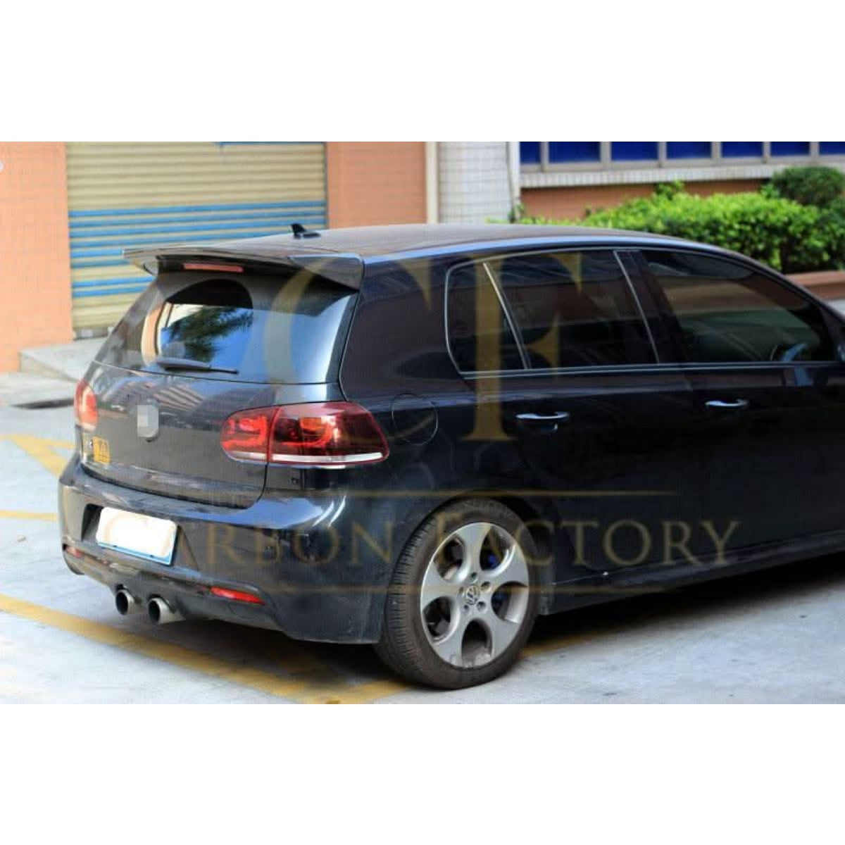 P Style Carbon Fibre Roof Spoiler for VW Golf MK6 GTI R20 08-13 - Carbon Factory