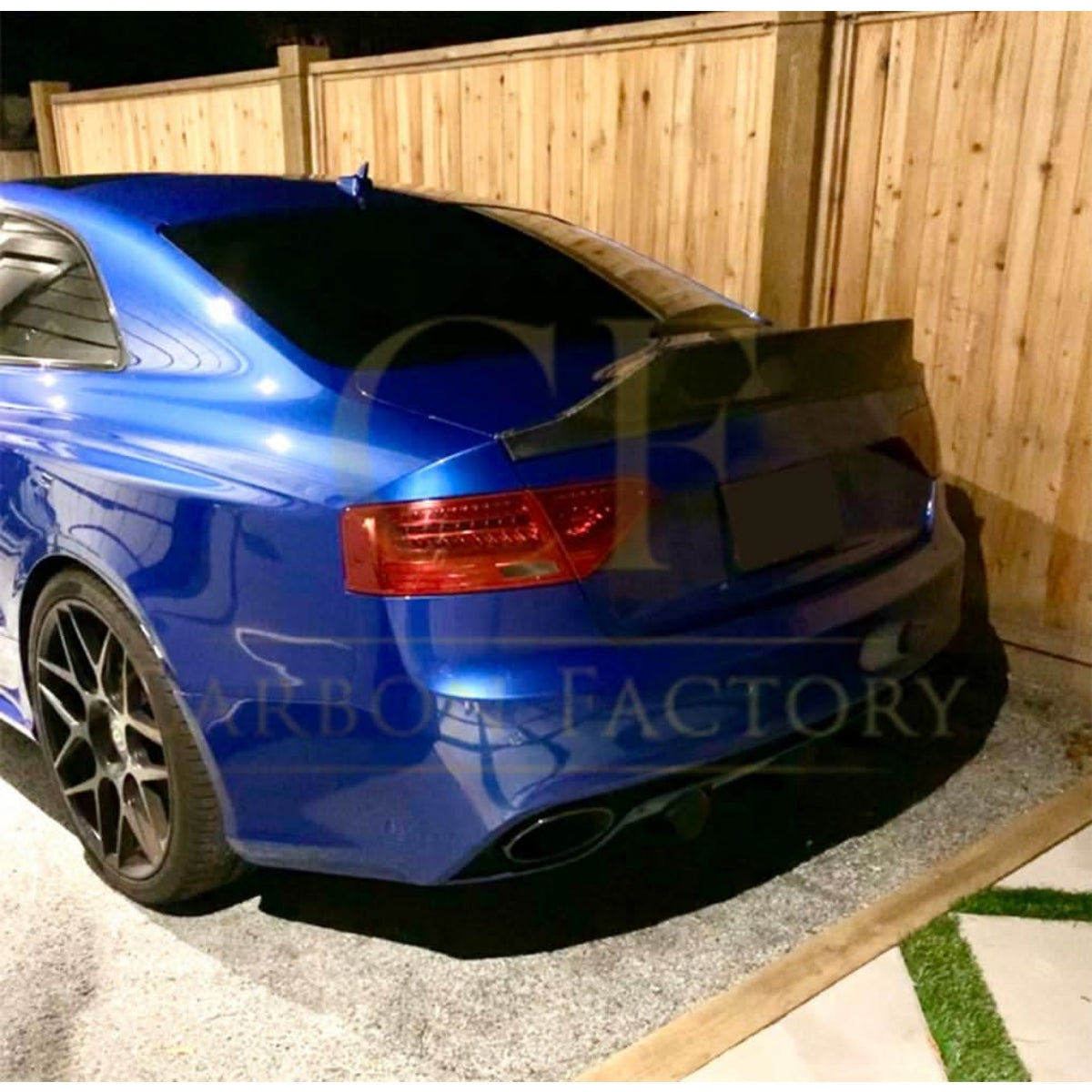 V Style Carbon Fibre Boot Spoiler for Audi B8.5 RS5 Coupe 12-16 - Carbon Factory
