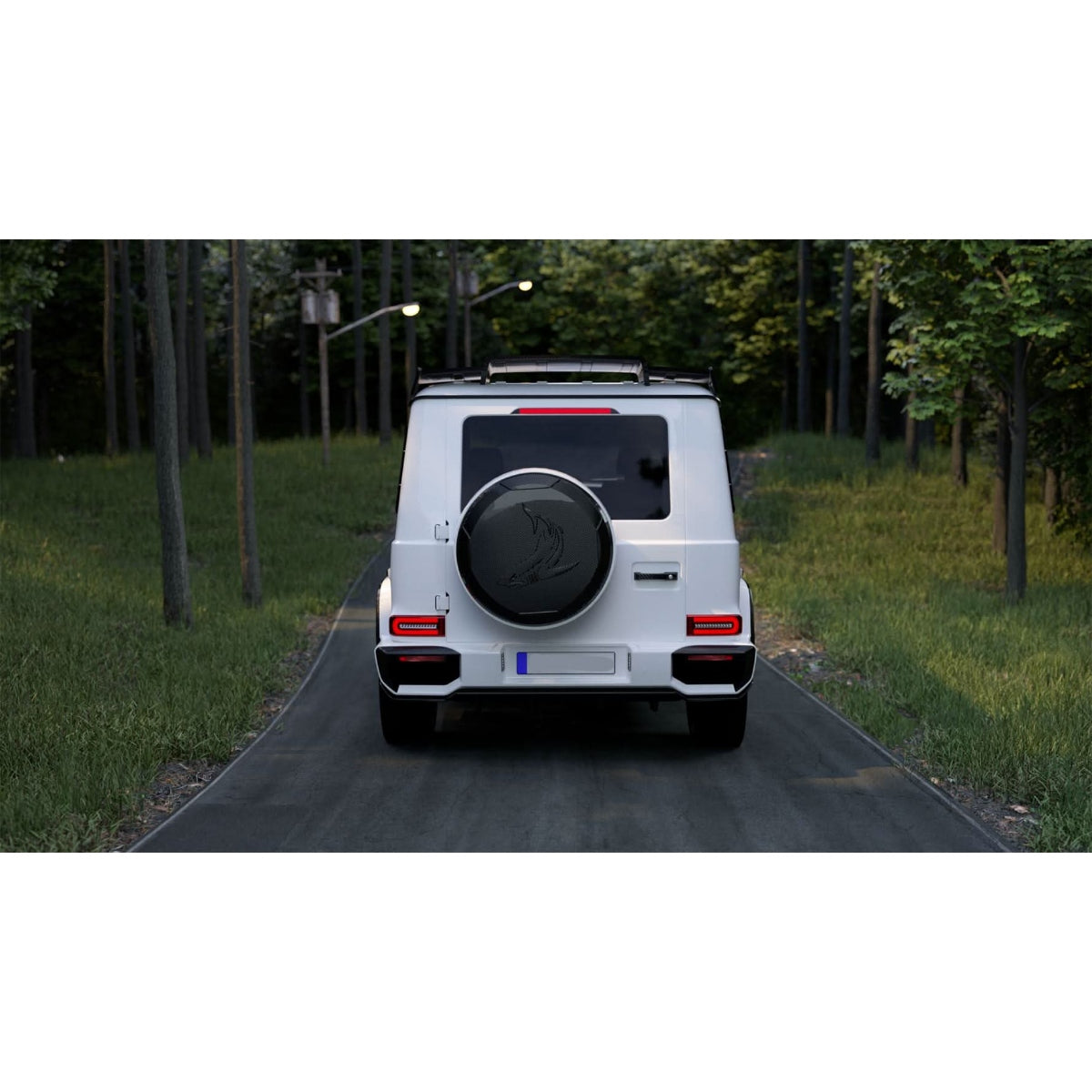Pre-Preg Carbon Fibre Spare Tyre Cover for Mercedes W464 G Class G Wagon 19-Present - Carbon Factory