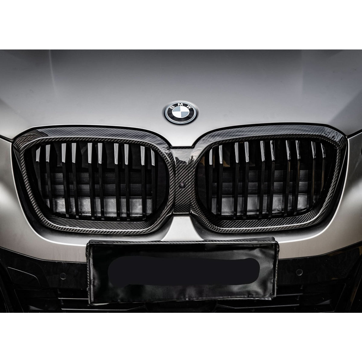 Double Slat Pre-Preg Carbon Fibre Front Grille for BMW G08 IX3 LCI 22-25 - Carbon Factory