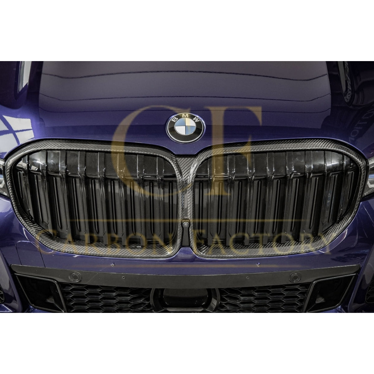 Pre-Preg Carbon Fibre Front Grille for BMW G11 G12 7 Series LCI 20-23 - Carbon Factory