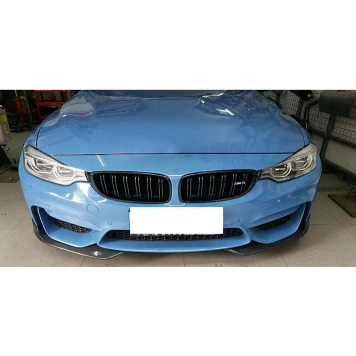 AC Style Carbon Fibre Front Bumper Extension for BMW F80 M3 F82 F83 M4 14-20 - Carbon Factory