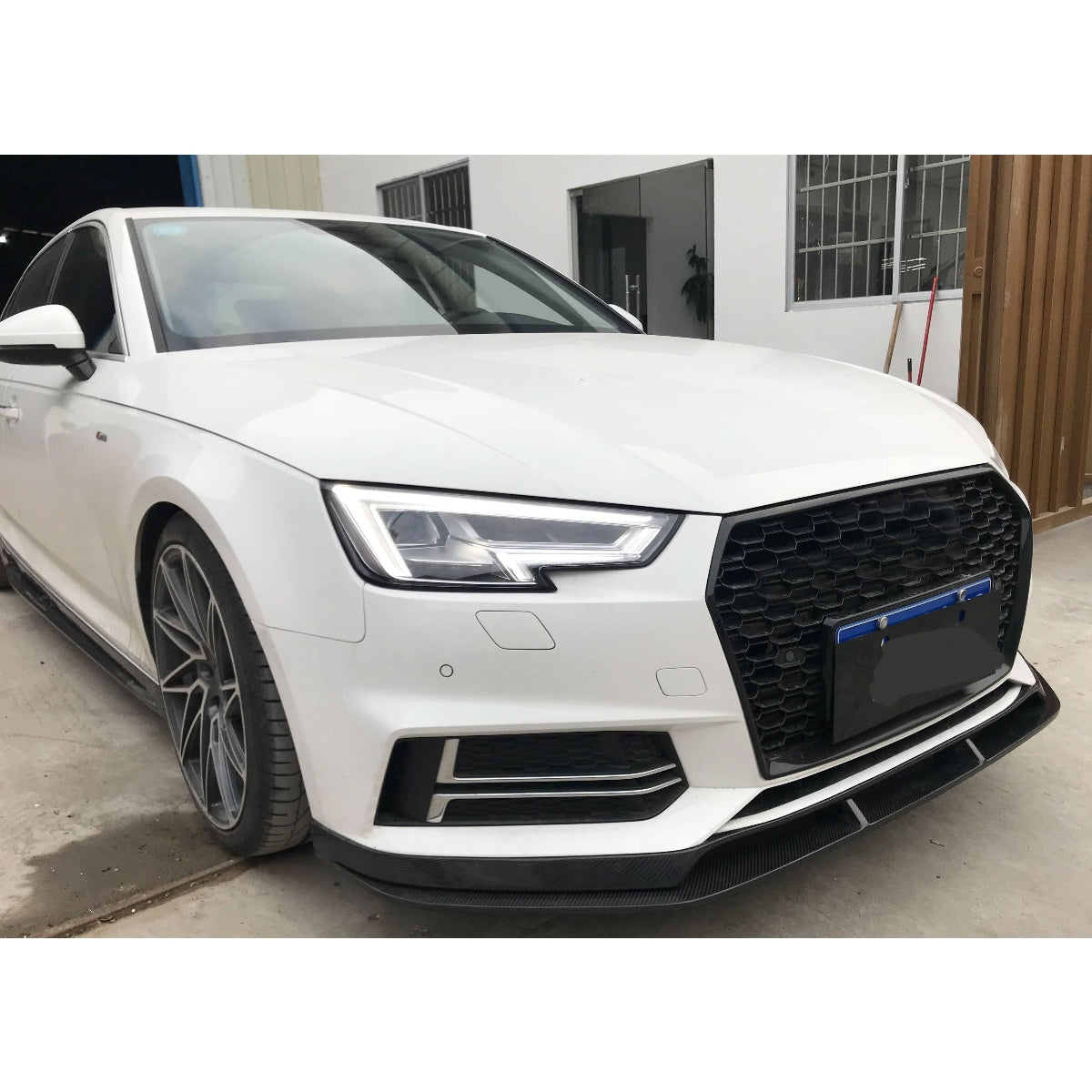 C Style Carbon Fibre Front Splitter for Audi A4 B9 S Line & S4 15-19 - Carbon Factory
