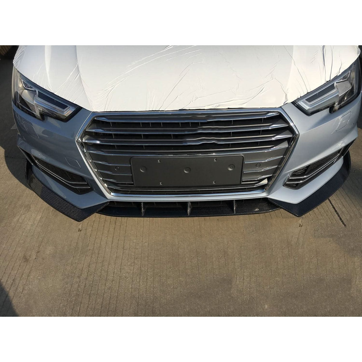 V Style Carbon Fibre Front Splitter for Audi A4 B9 S Line & S4 15-19 - Carbon Factory