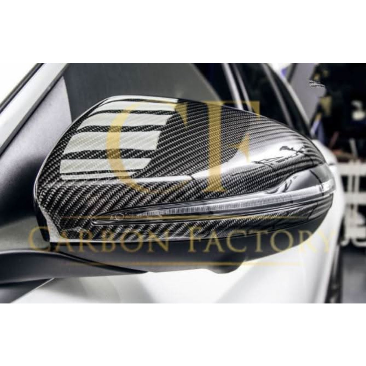 Mercedes Benz W205 W213 W253 W222 Pre-preg Carbon Fibre Replacement Mirror Covers by Carbon Factory - Carbon Factory