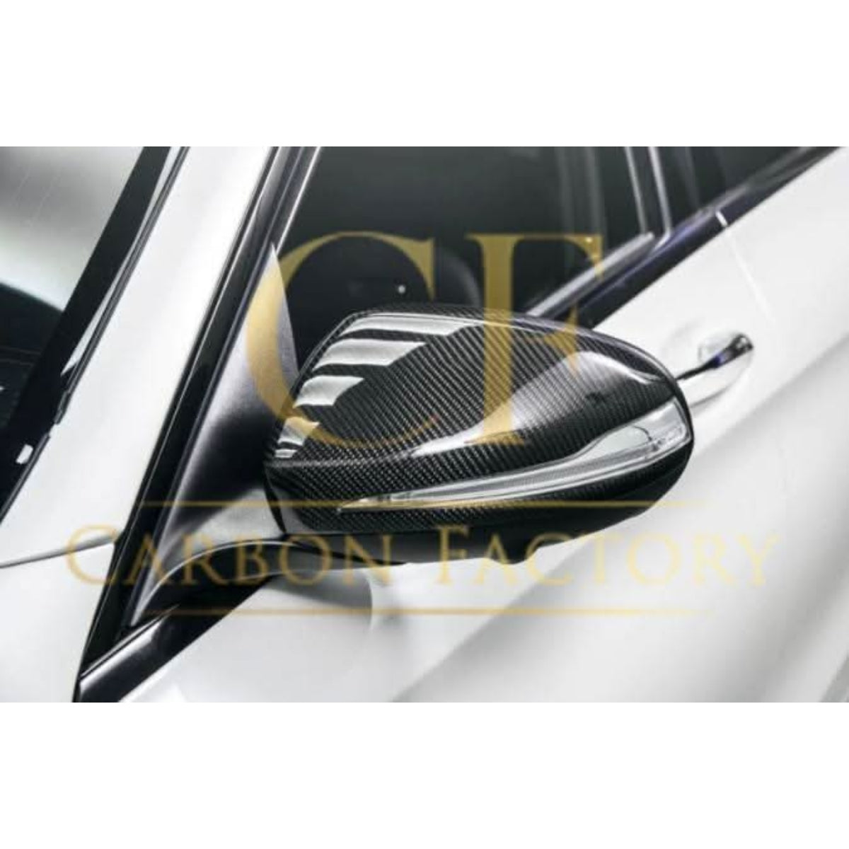 Mercedes Benz W205 W213 W253 W222 Pre-preg Carbon Fibre Replacement Mirror Covers by Carbon Factory - Carbon Factory