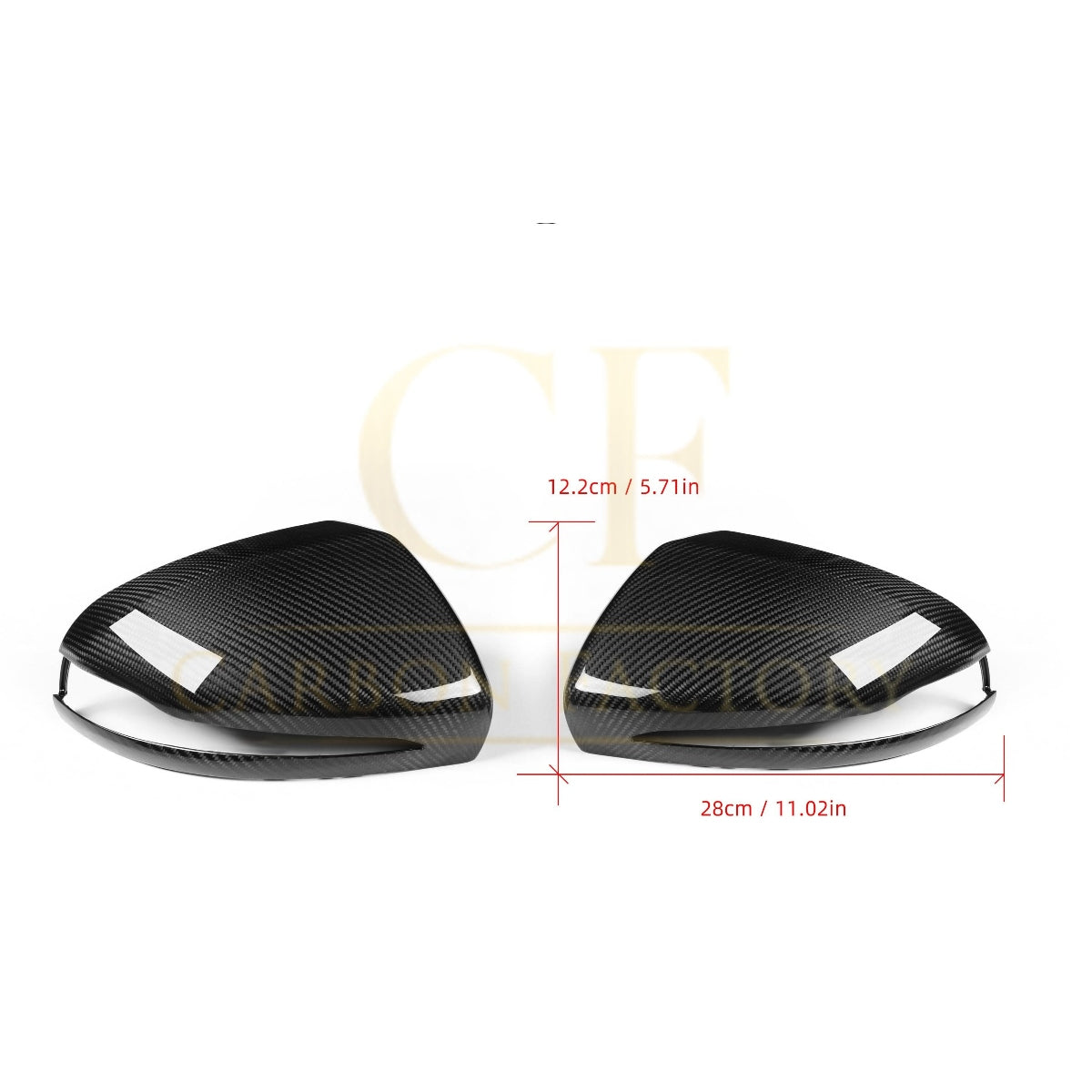Mercedes Benz W205 W213 W253 W222 Pre-preg Carbon Fibre Replacement Mirror Covers by Carbon Factory - Carbon Factory