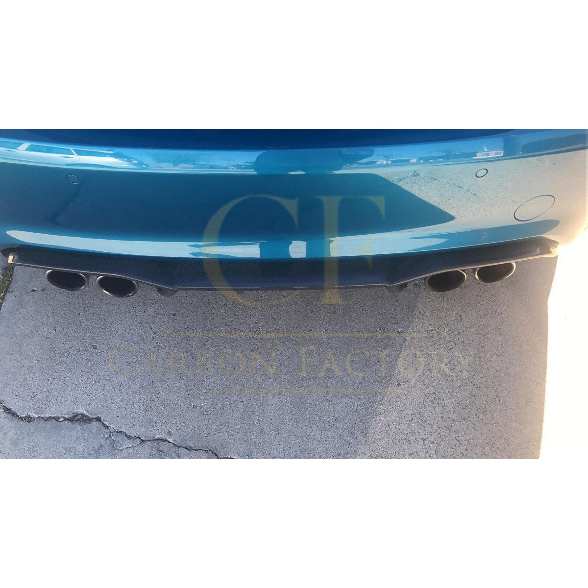 Big Fins Style Carbon Fibre Rear Diffuser for BMW F87 F87C M2 16-21 - Carbon Factory