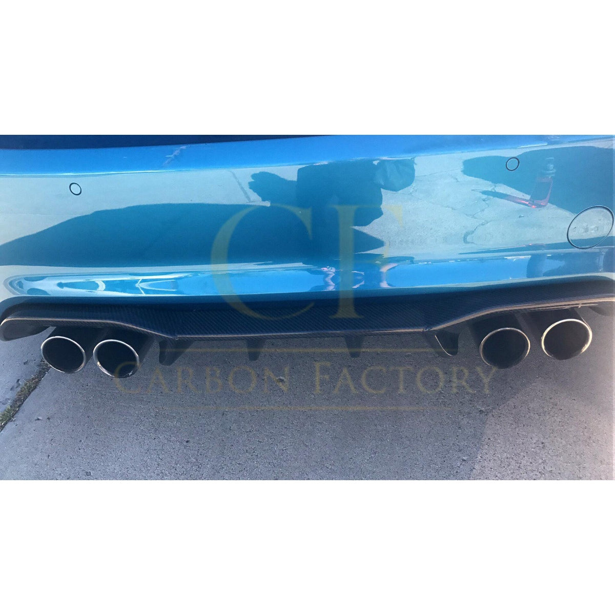 Big Fins Style Carbon Fibre Rear Diffuser for BMW F87 F87C M2 16-21 - Carbon Factory