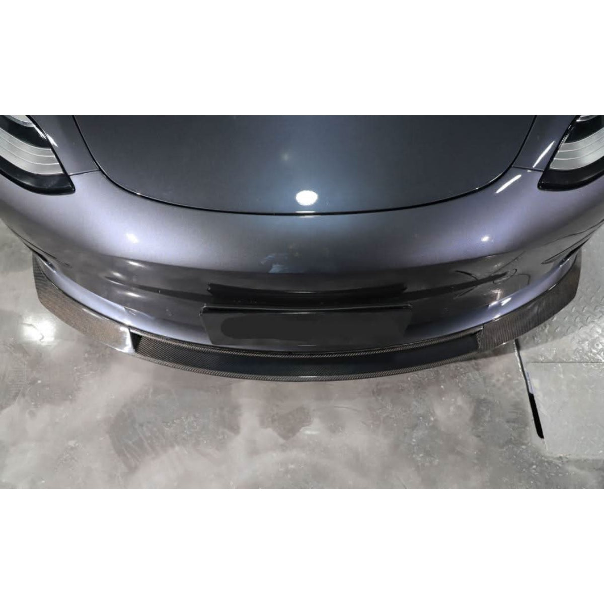 MAD Style Carbon Fibre Front Splitter for Tesla Model 3 16-23 - Carbon Factory