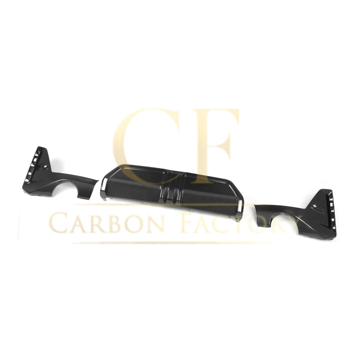 MP Style Carbon Fibre Rear Diffuser for BMW G20 G28 3 Series LCI M Sport 22-25 - Carbon Factory